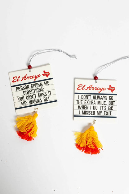 Wanna Bet - Marquee Car Freshener (2 Pack) - Nifty Decor & More