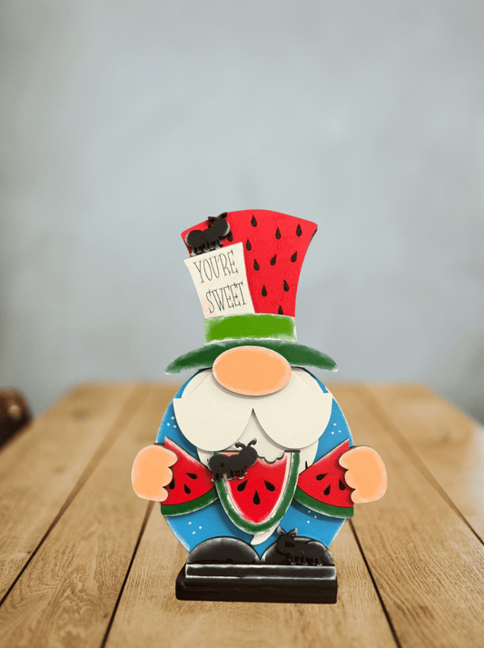 Watermelon Gnome Summer Gnome Shelf Sitter