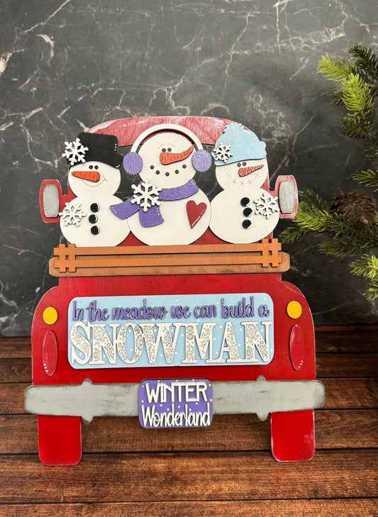 We Can Build a Snowman Truck Interchangeable Add On with Truck