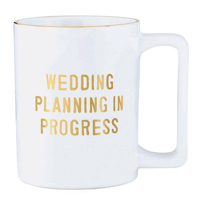 Wedding Planning Gold Foil Organic Mug - Nifty Decor & More