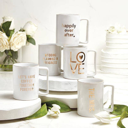 Wedding Planning Gold Foil Organic Mug - Nifty Decor & More