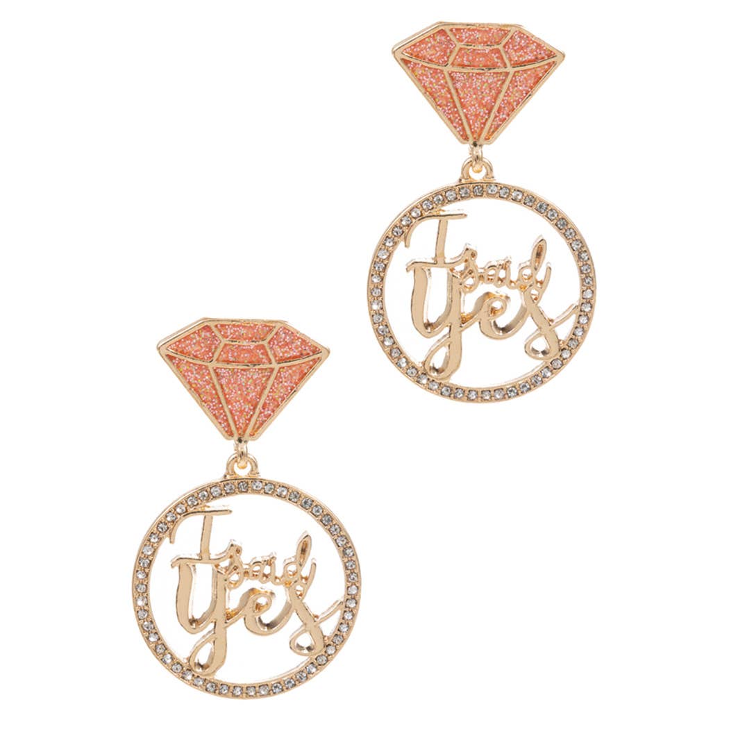 Wedding Ring Post Earrings - Nifty Decor & More