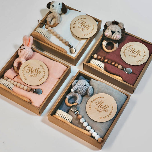 Welcome Baby Gift Box - Charming 6 - Piece Set for Newborns - Nifty Decor & More