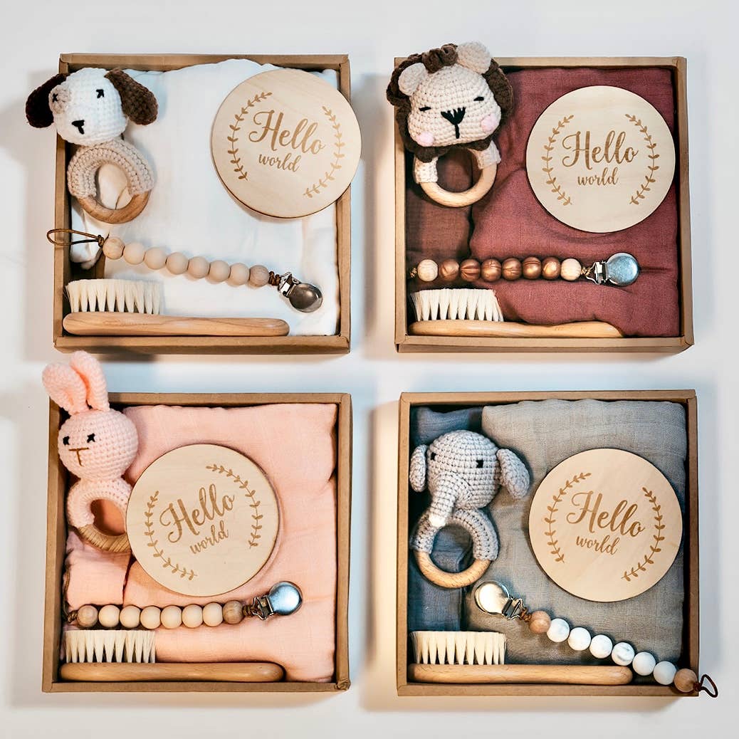 Welcome Baby Gift Box - Charming 6 - Piece Set for Newborns - Nifty Decor & More