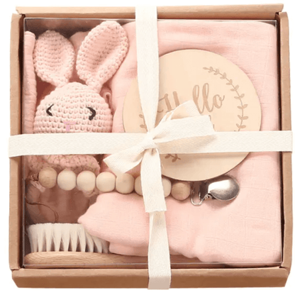 Welcome Baby Gift Box - Charming 6-Piece Set for Newborns Baby Blanket
