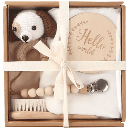 Welcome Baby Gift Box - Charming 6-Piece Set for Newborns Baby Blanket