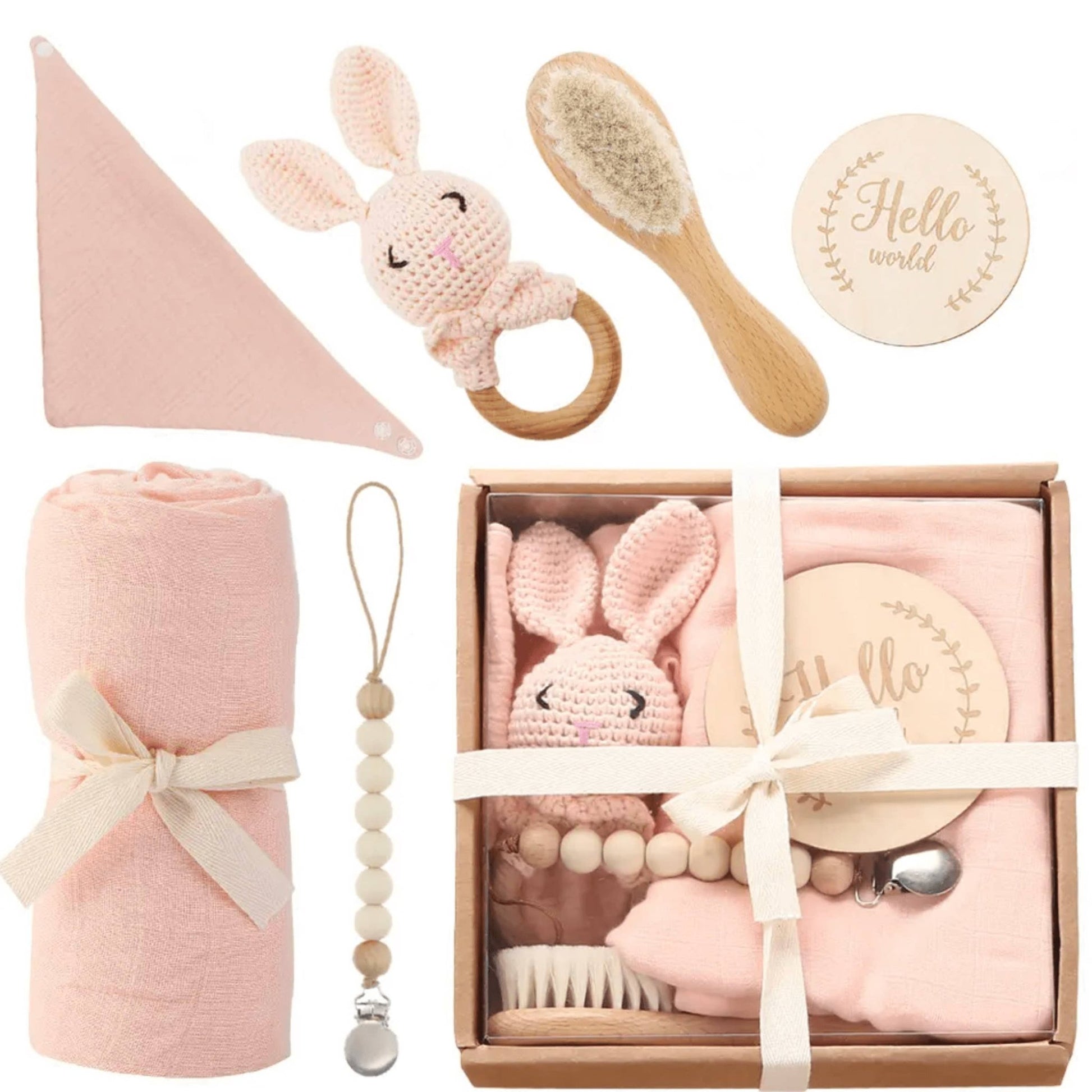 Welcome Baby Gift Box - Charming 6 - Piece Set for Newborns - Nifty Decor & More