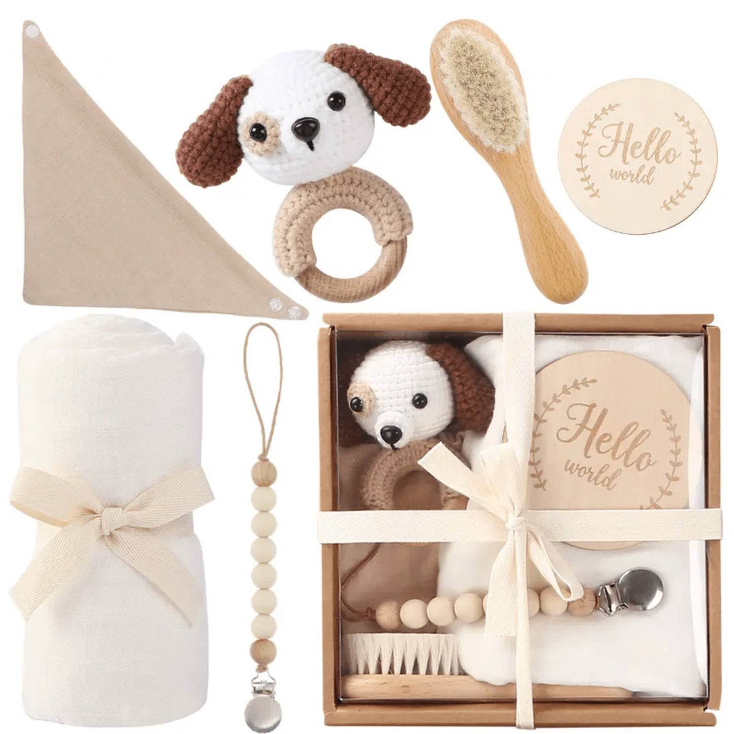 Welcome Baby Gift Box - Charming 6 - Piece Set for Newborns - Nifty Decor & More