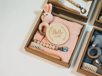 Welcome Baby Gift Box - Charming 6-Piece Set for Newborns Baby Blanket