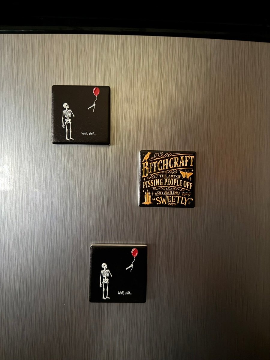 Well Sh*t Skeleton Magnet - Nifty Decor & More