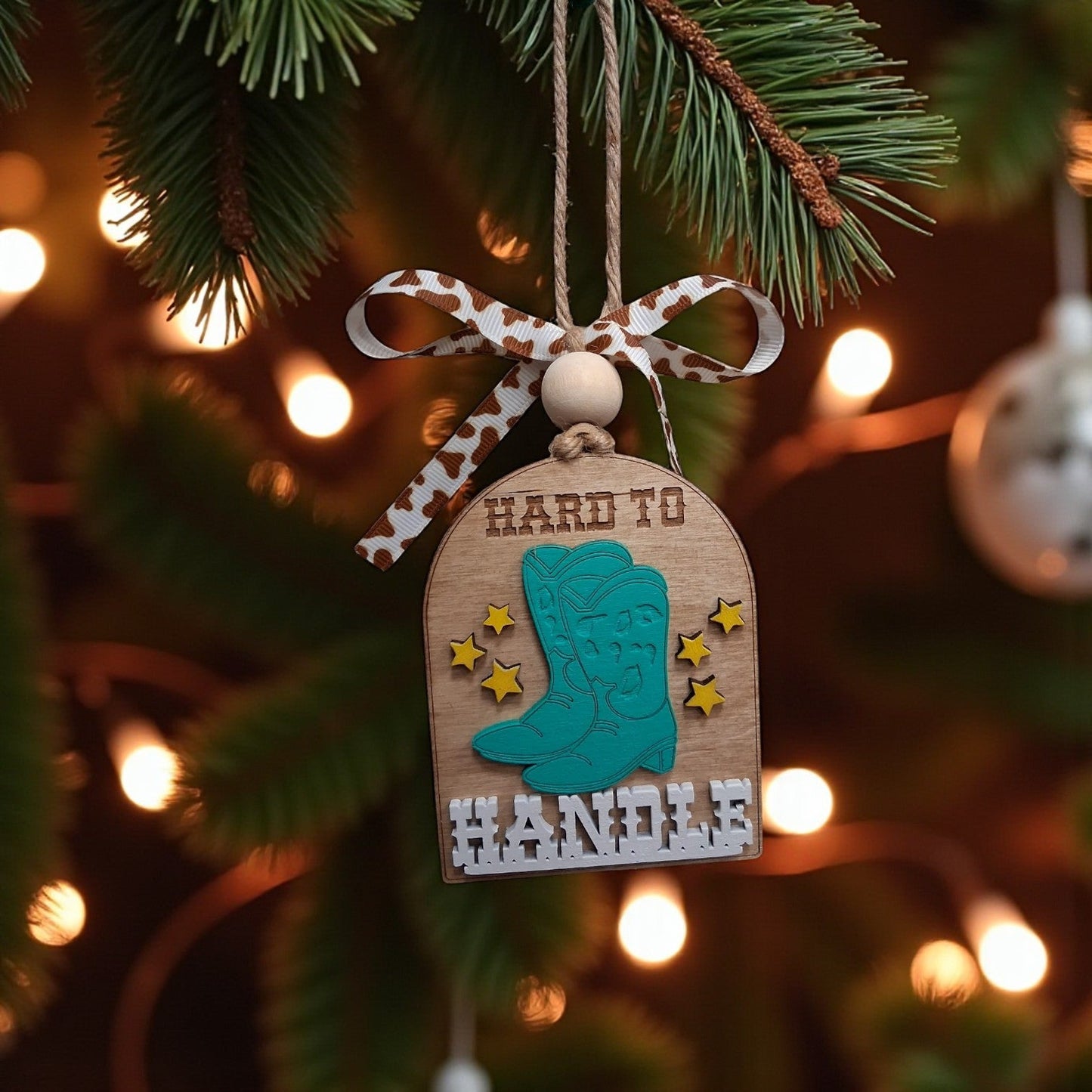 Western Hard To Handle Ornaments Christmas Ornament Hard To Handle Boots