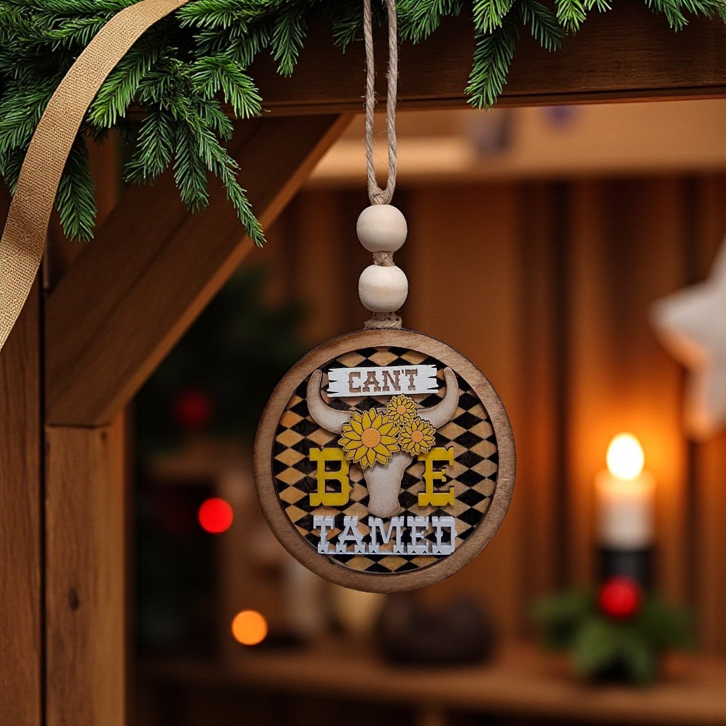 Western Hard To Handle Ornaments Christmas Ornament Can't Be Tamed