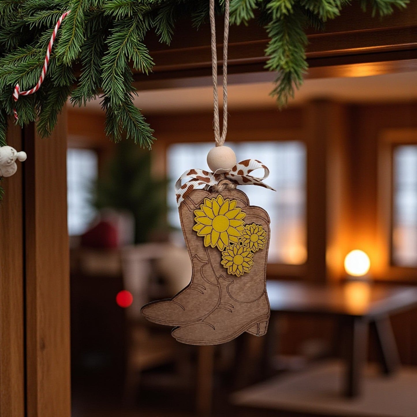 Western Hard To Handle Ornaments Christmas Ornament Boots