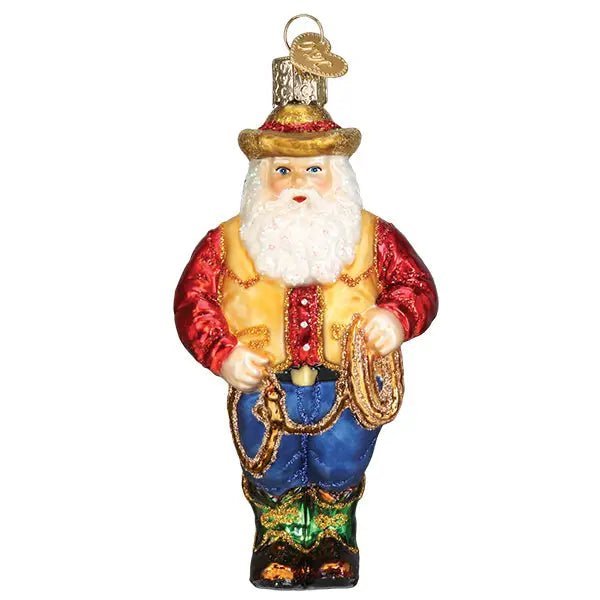 Western Santa Ornament - Nifty Decor & More