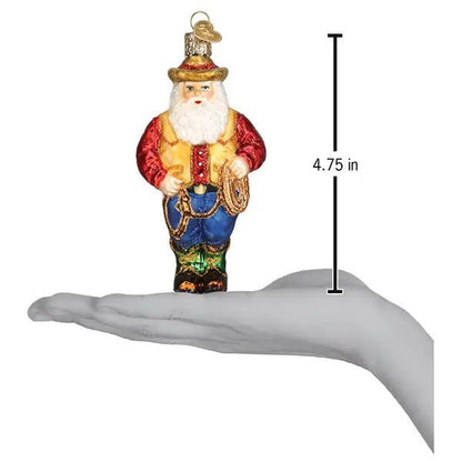 Western Santa Ornament - Nifty Decor & More