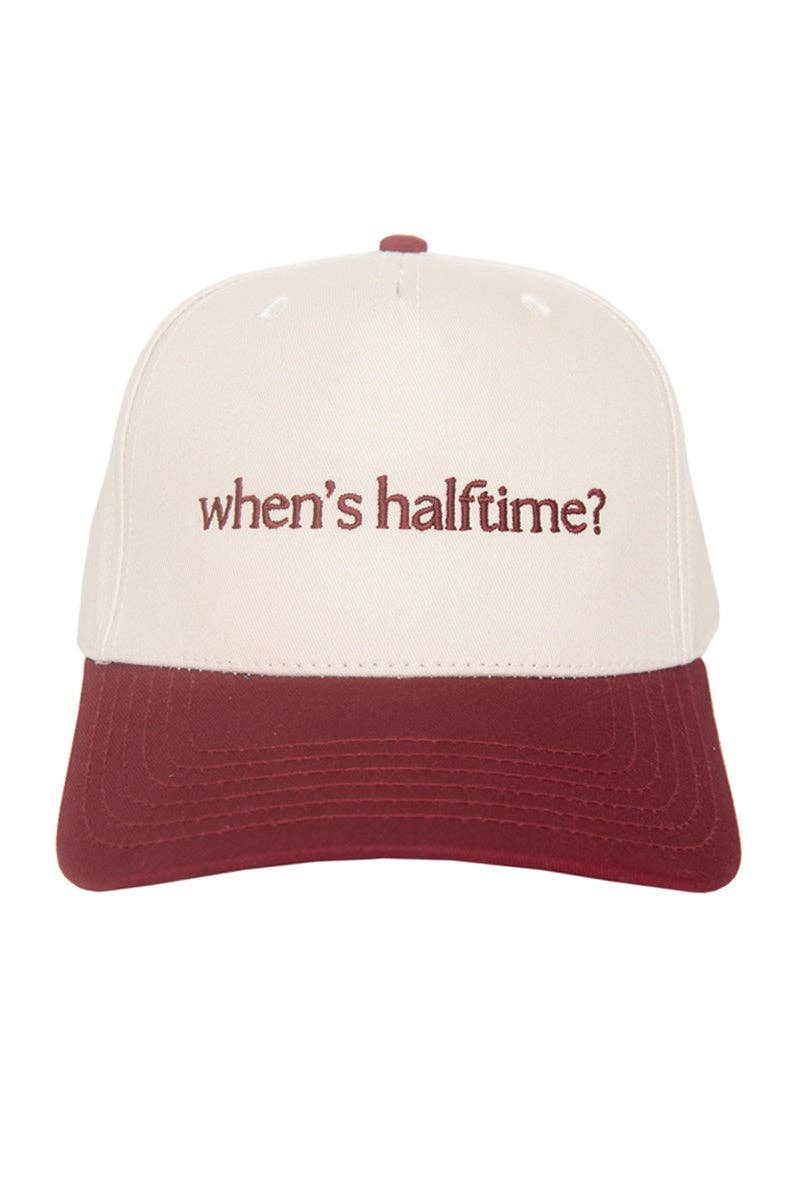 When's Halftime? Two - Toned Vintage Hat - Nifty Decor & More
