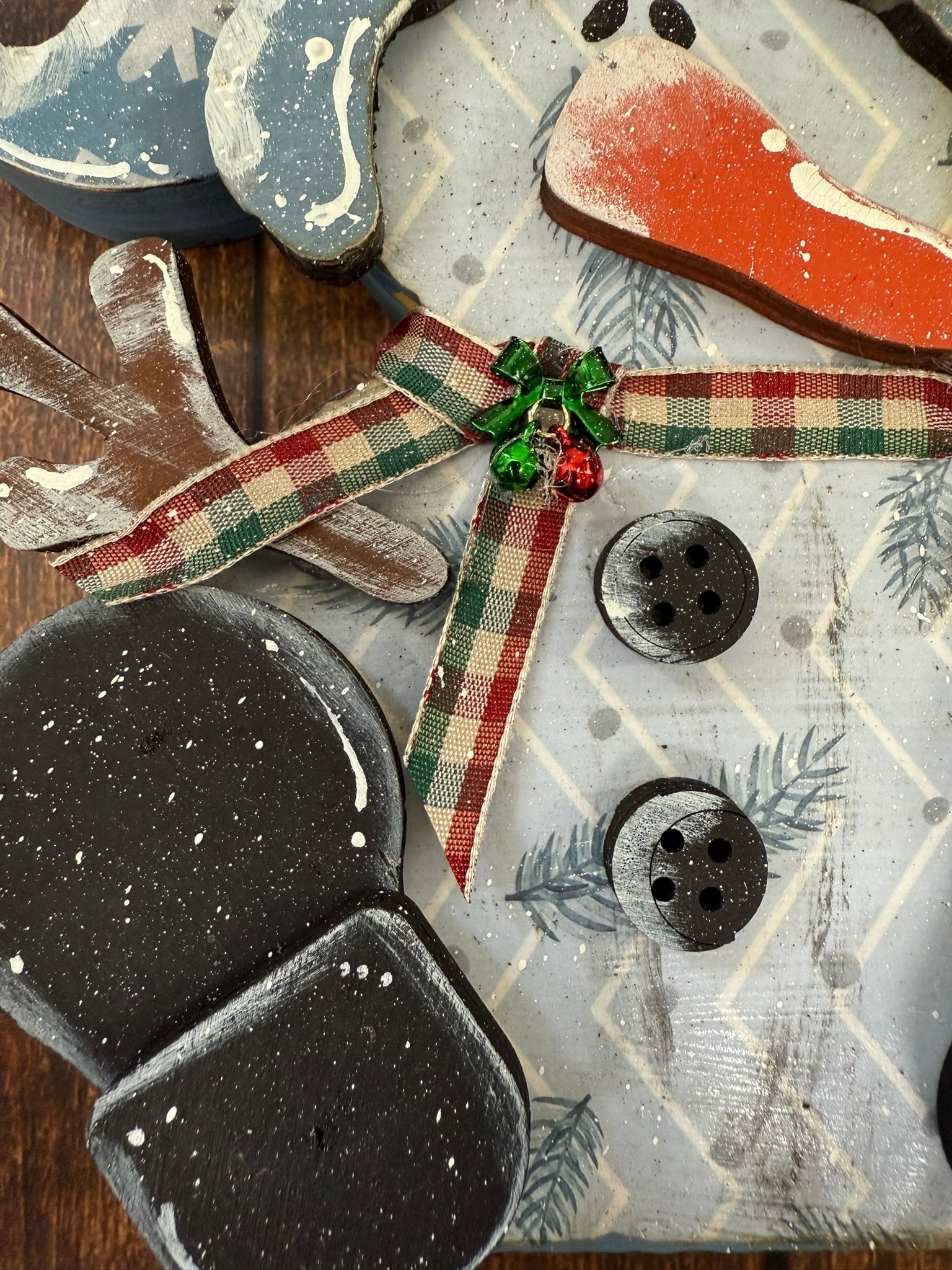 Whimsical Sitting Snowman - Nifty Decor & More