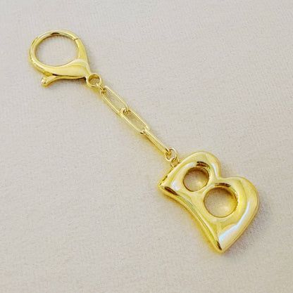 Whimsy Balloon Letter Initial Bag Charm, Fun Preppy Keychain Accessory, Stylish Bag Decoration, Perfect Gift Idea Keychains B