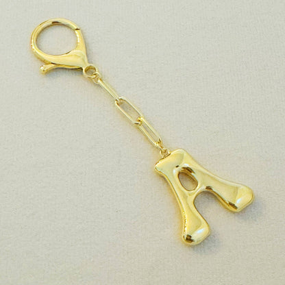 Whimsy Balloon Letter Initial Bag Charm, Fun Preppy Keychain Accessory, Stylish Bag Decoration, Perfect Gift Idea - Nifty Decor & More