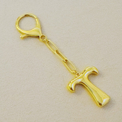 Whimsy Balloon Letter Initial Bag Charm, Fun Preppy Keychain Accessory, Stylish Bag Decoration, Perfect Gift Idea Keychains T