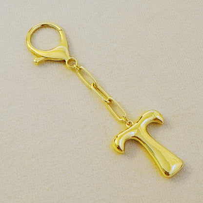 Whimsy Balloon Letter Initial Bag Charm, Fun Preppy Keychain Accessory, Stylish Bag Decoration, Perfect Gift Idea - Nifty Decor & More