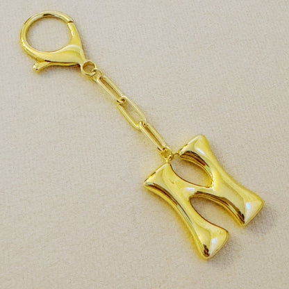 Whimsy Balloon Letter Initial Bag Charm, Fun Preppy Keychain Accessory, Stylish Bag Decoration, Perfect Gift Idea - Nifty Decor & More