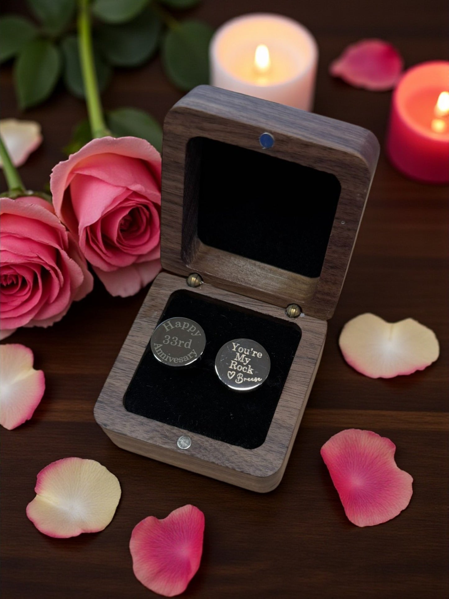 Personalized Men’s Wedding Cufflinks – Perfect Father of the Bride & Groom Gift – Classy Men’s Wedding Accessories Cuff links