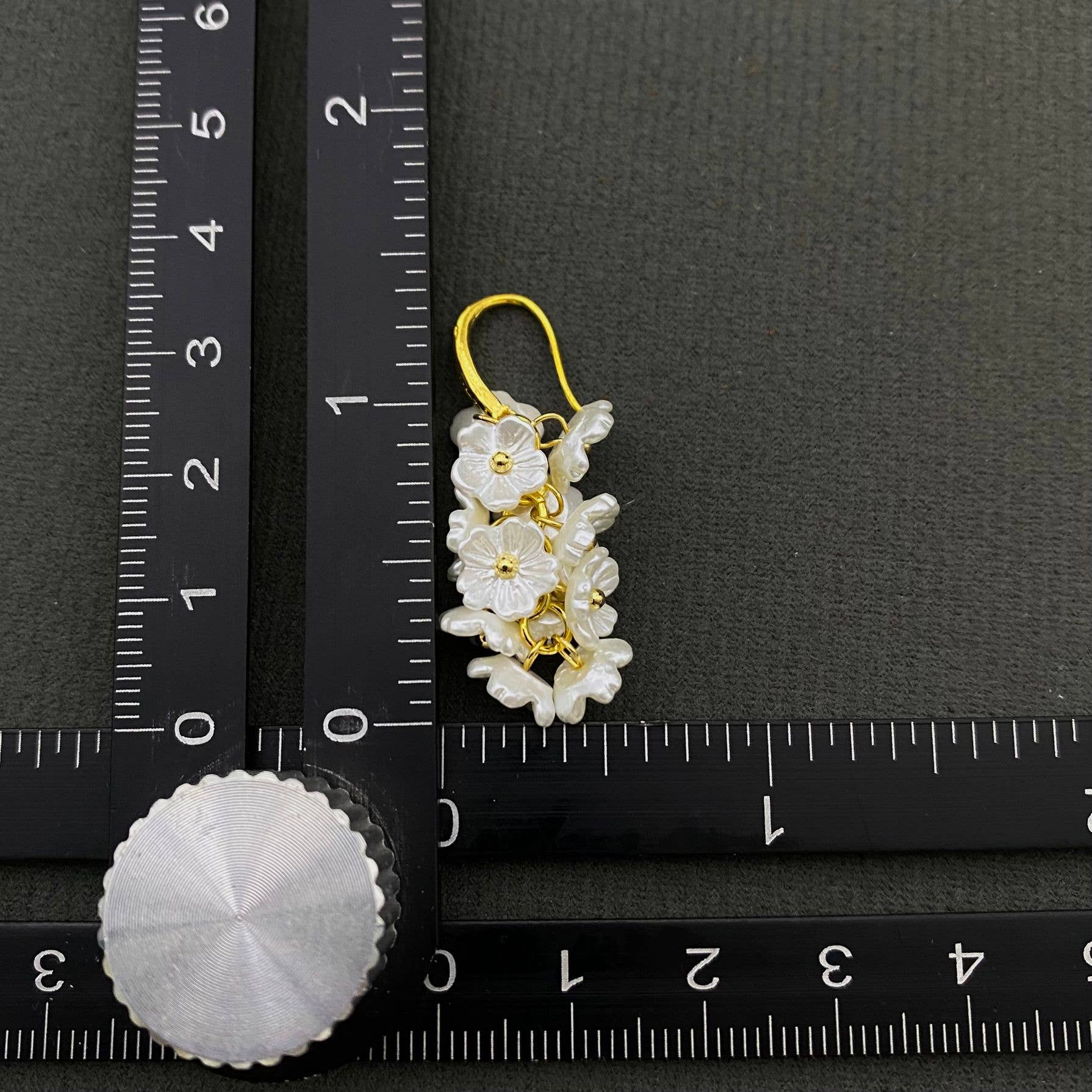 White Flower Fringe Earrings - Nifty Decor & More