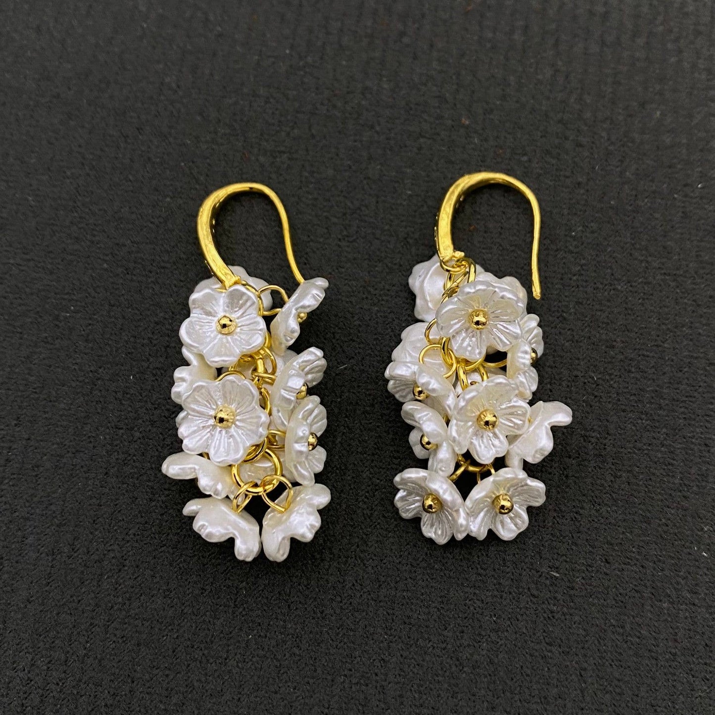 White Flower Fringe Earrings - Nifty Decor & More