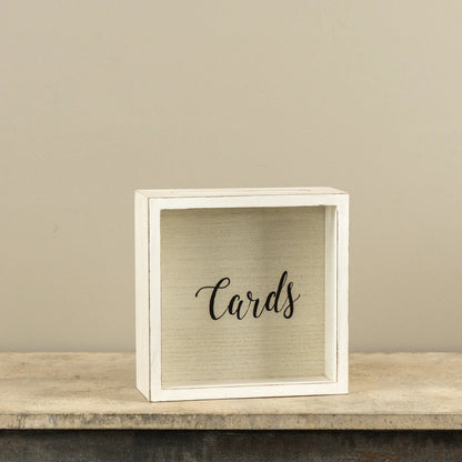 White Wood Card Box - Nifty Decor & More