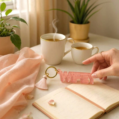 Wifey Keychain Acrylic Favors