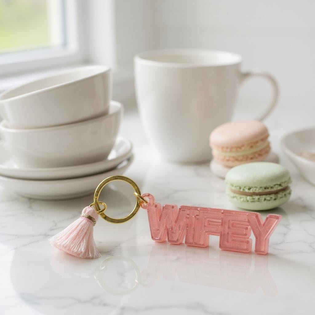 Wifey Keychain Acrylic - Nifty Decor & More