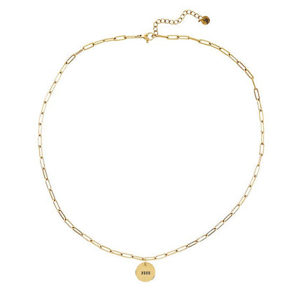 Wifey Link Chain Charm Necklace Jewelry