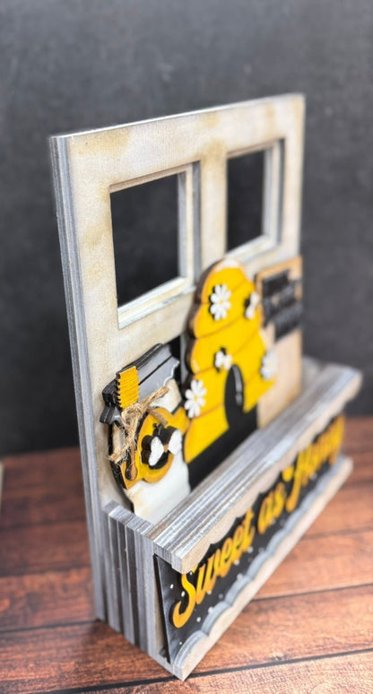 Window Box Interchangeable Base | Farmhouse Style Decor for Every Season | Home Decor Idea - Nifty Decor & More