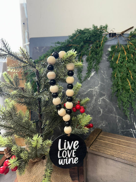 Wine Bottle Bead Garland - Nifty Decor & More