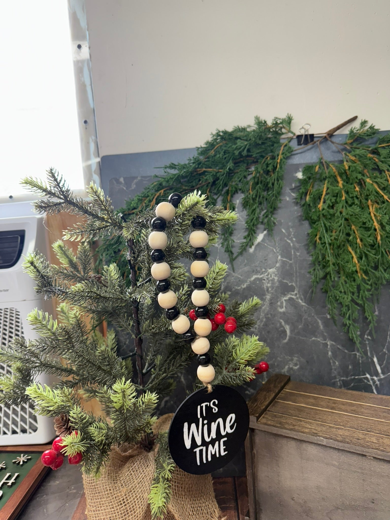 Wine Bottle Bead Garland