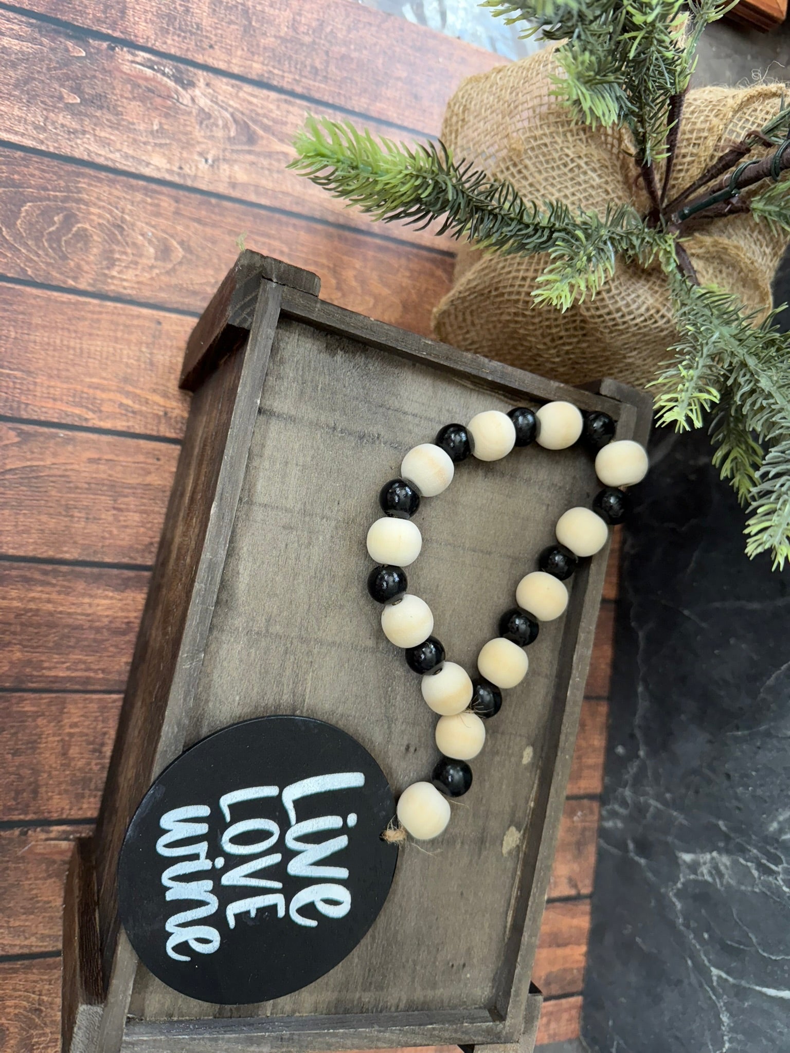 Wine Bottle Bead Garland