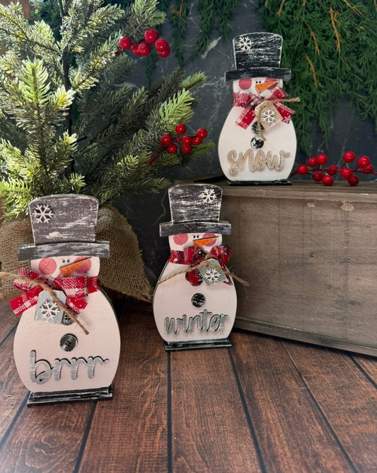 Winter Snowmen Trio Set - Nifty Decor & More