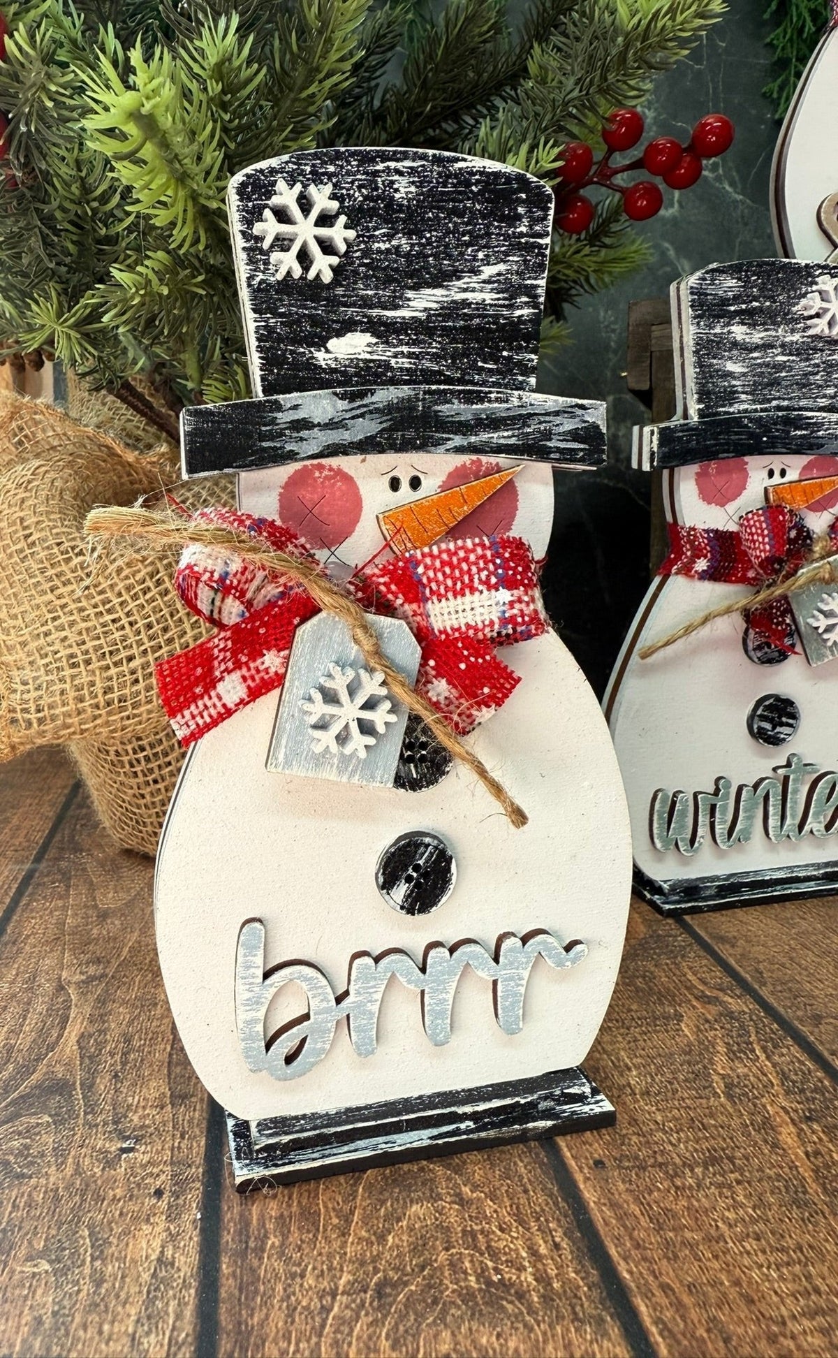 Winter Snowmen Trio Set - Nifty Decor & More