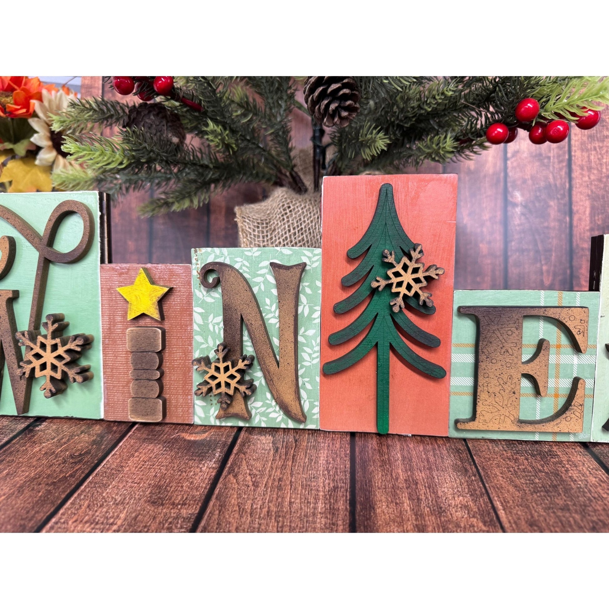 Winter Word Block