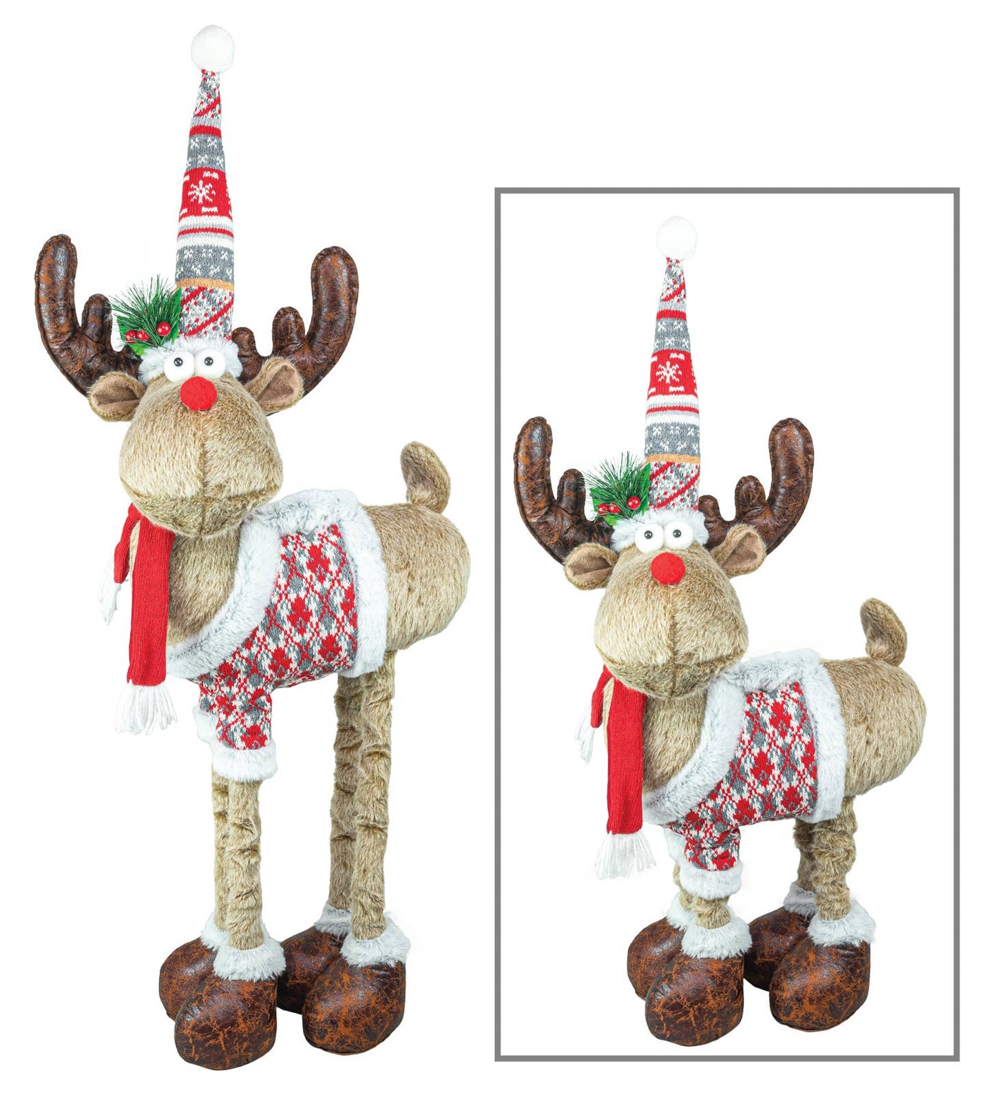 Wintery Moose Stretch Legs - Nifty Decor & More