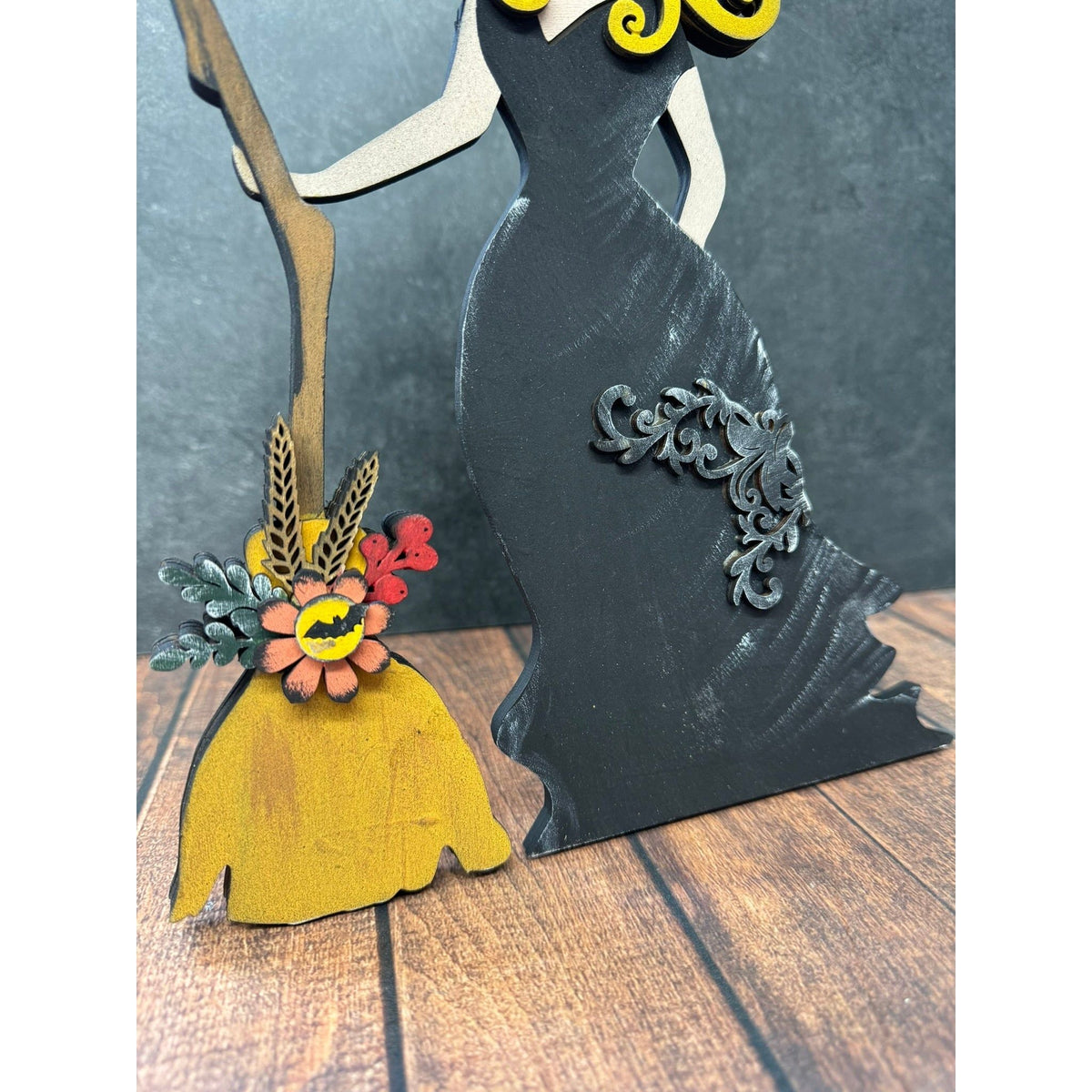 Witch with Broom - Nifty Decor & More