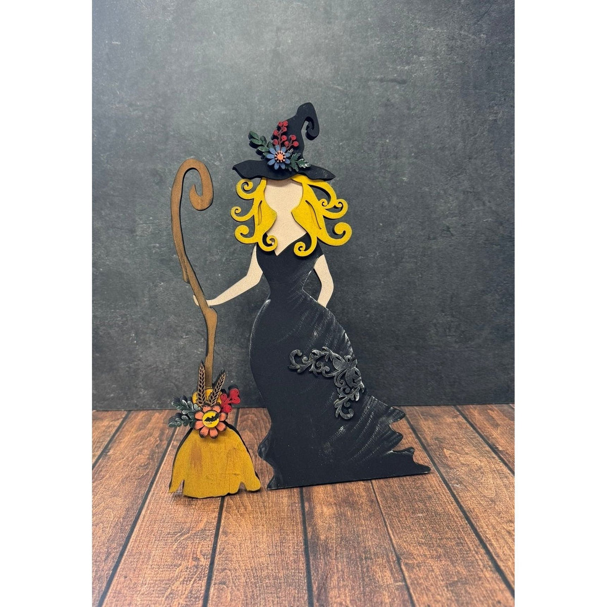 Witch with Broom - Nifty Decor & More