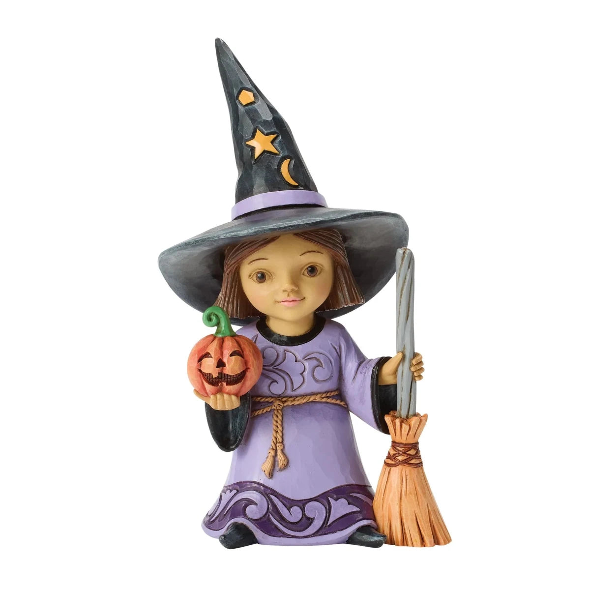 Witch with Broom Figurine - Nifty Decor & More