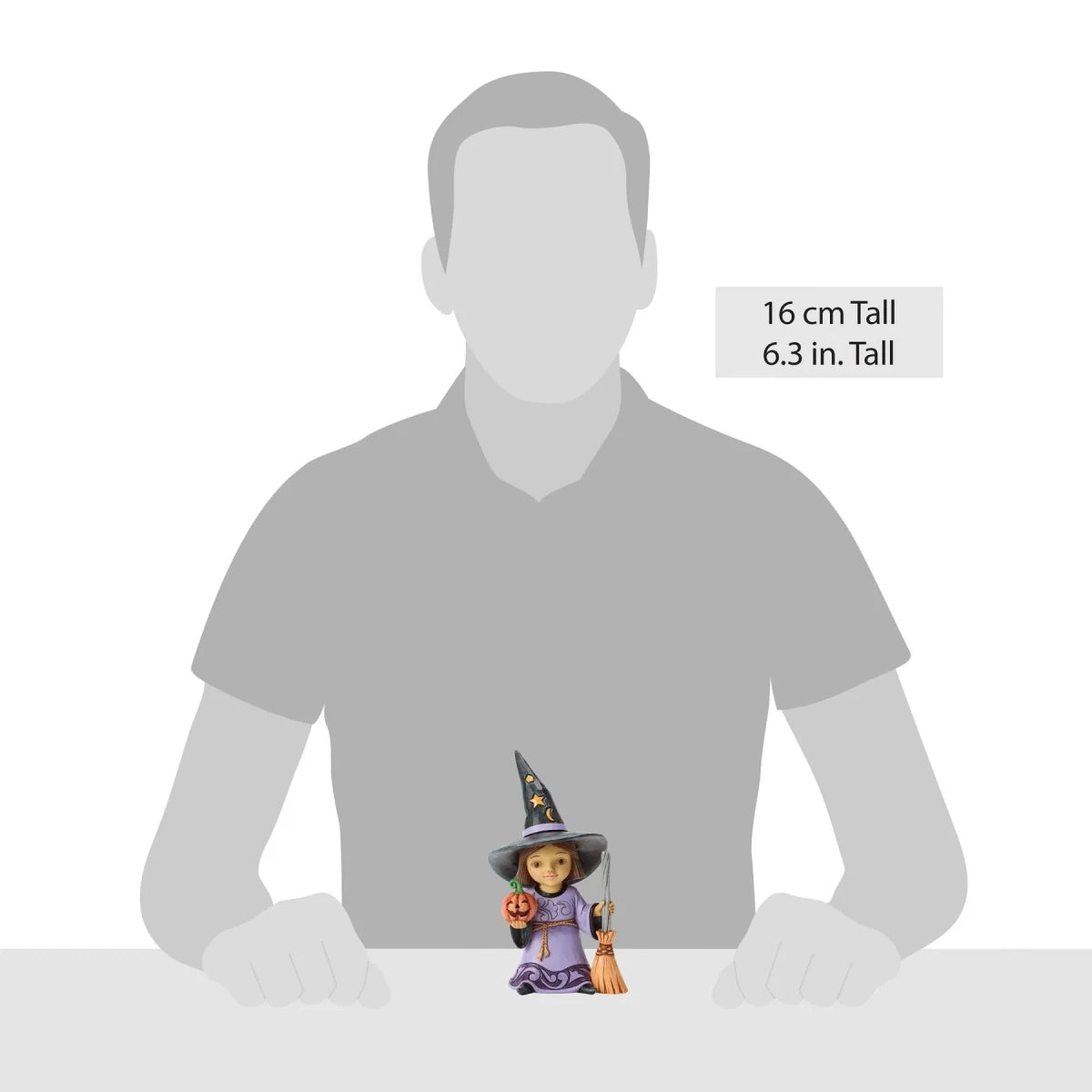 Witch with Broom Figurine - Nifty Decor & More