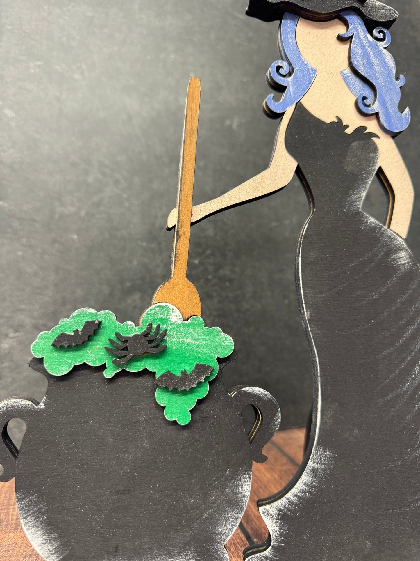 Witch with Cauldron - Nifty Decor & More