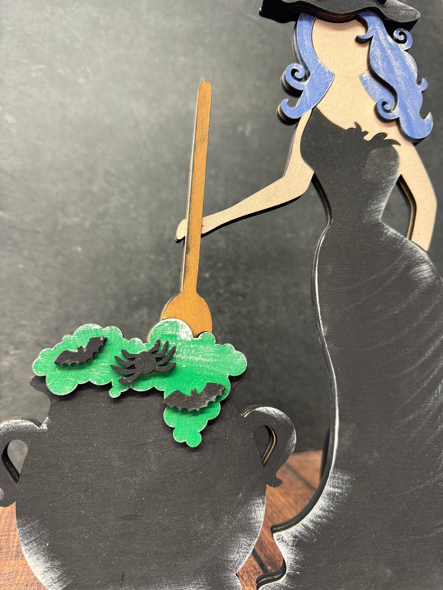 Witch with Cauldron - Nifty Decor & More