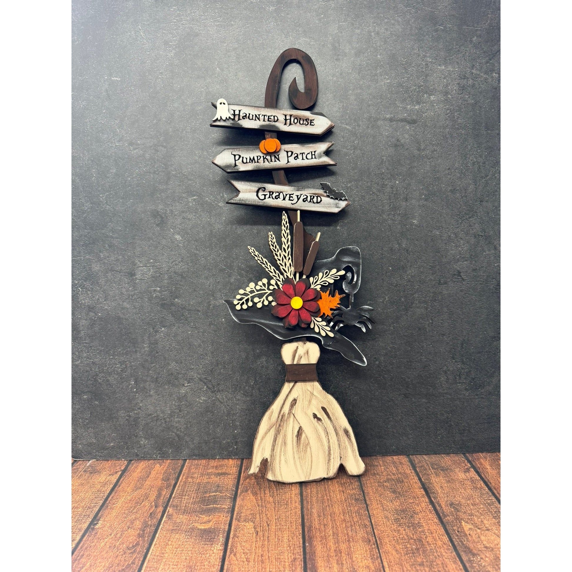Witches Broom Door Hanger - Nifty Decor & More