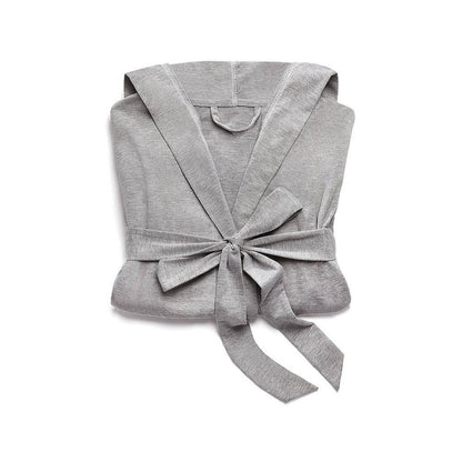Women's Grey Hooded Spa & Bath Robe - Nifty Decor & More