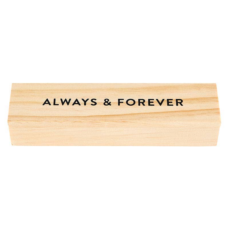 Wood Box with Pen Gem Pen - Always & Forever